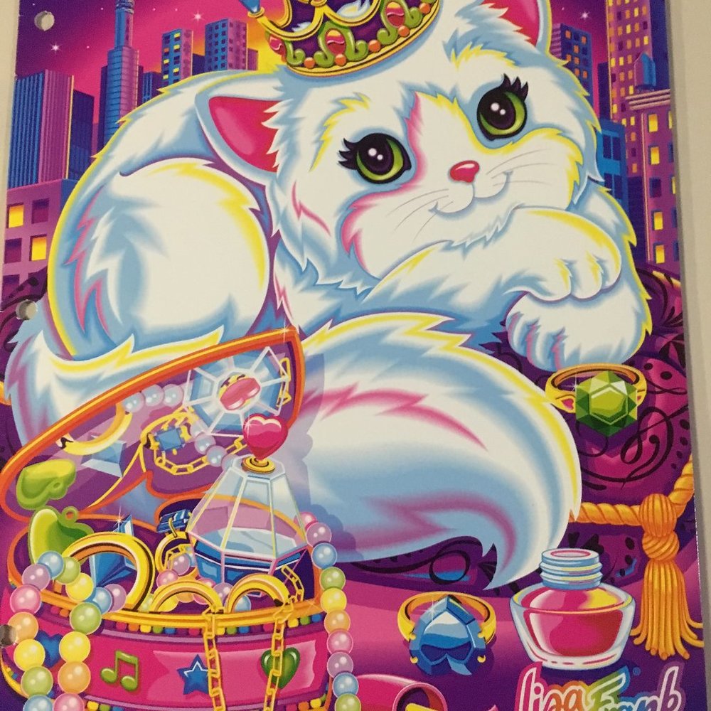 Lisa Frank Purrschilla Cat The Fantastic World Folder